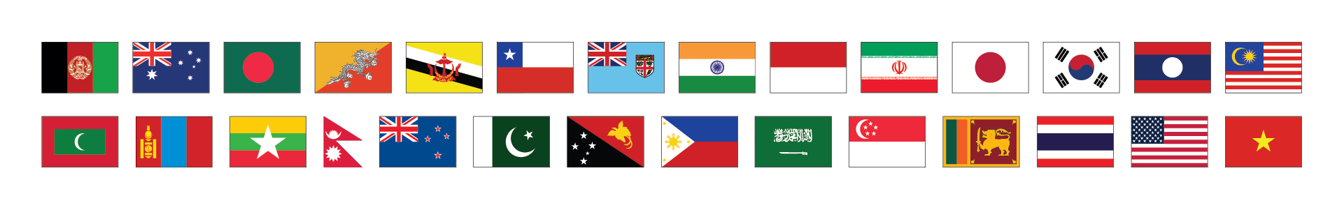 28 Member Countries Flags-02